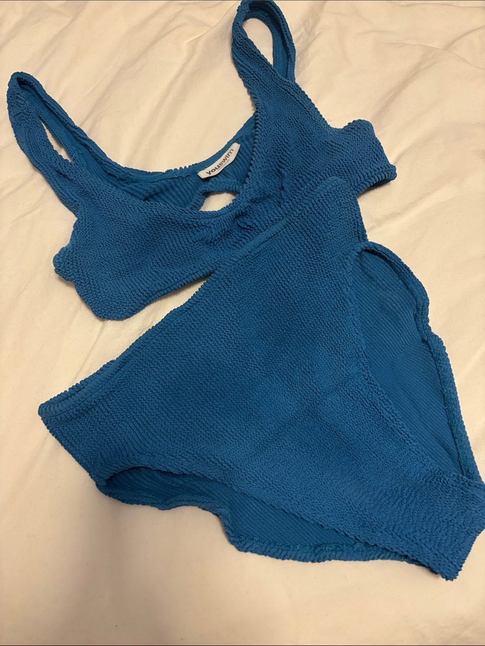 Youswim Teal Blue Eva High-Waist Bikini Set